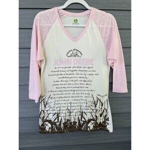 John Deere Medium Pink 3/4 T-shirt 24.8003
